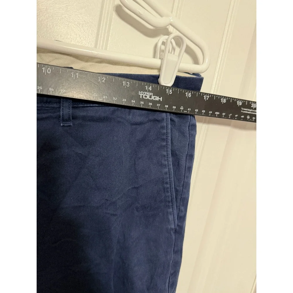 J.Crew Chino Pants Men 32x32 770 Straight Fit Stretch Navy Blue Cotton EUC